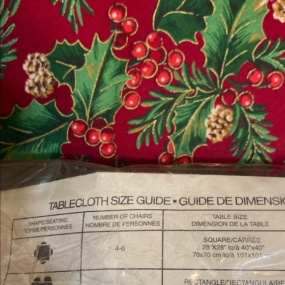 Green and White Plaid Table Linens for Dining - Picture 2 of 3